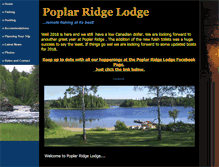 Tablet Screenshot of poplarridgelodge.com